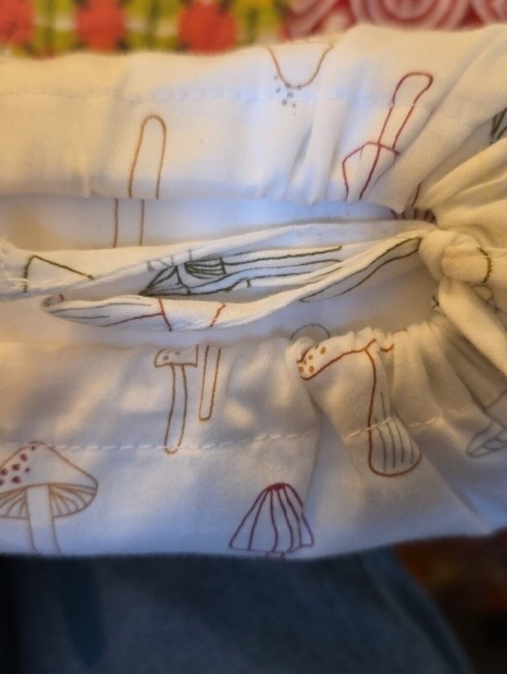 Sateen Mushroom Print Full Sheet Set 100% Cotton OEKO TEX BN - Picture 3 of 4